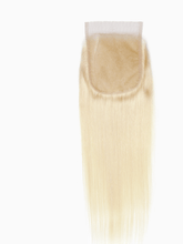 Brooklyn Hair 4x4 Transparent Lace Closure – #613 Platinum Blonde Straight 100% Remy Human Hair
